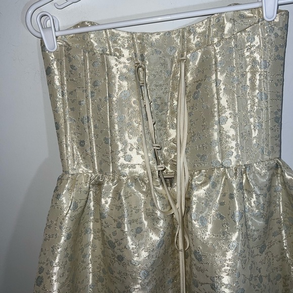 V. Chapman Virginia Tiered Strapless Corset Midi Dress bridal size 4 - Picture 11 of 16